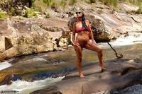 Roxeanne. More Toy fun outdoors in my new sling bikini Free Pic 6