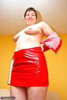 Hot Milf. My New Red PVC Outfit Free Pic 14