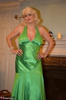 Dimonty. Elegant Green Dress Free Pic 11