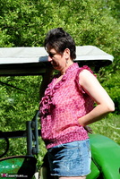 Hot Milf. Stripping On The Tractor Free Pic 2