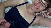 Hot Milf. White Sperm On Blue Swimsuit Free Pic 19