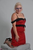 Mollie Foxxx. Red Dress & Lingerie Free Pic 9