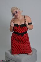 Mollie Foxxx. Red Dress & Lingerie Free Pic 10