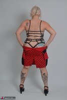 Mollie Foxxx. Red Dress & Lingerie Free Pic 14
