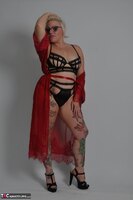 Mollie Foxxx. Red Dress & Lingerie Free Pic 19