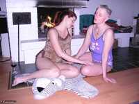 Tiffany Pearl. Fireside Lesbo Fun Pt1 Free Pic 5