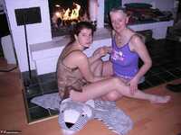 Tiffany Pearl. Fireside Lesbo Fun Pt1 Free Pic 12