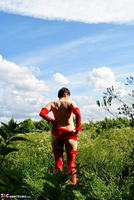 Hot Milf. All In Red Outdoors Free Pic 14