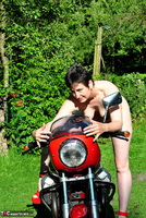 Hot Milf. Naked On The MotoGuzzi Free Pic 5