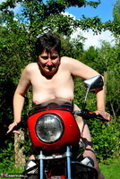 Hot Milf. Naked On The MotoGuzzi Free Pic 14