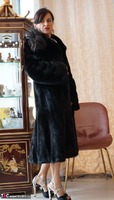 Diana Ananta. Black Mink Coat Pt1 Free Pic 2