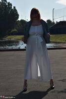 Barby Slut. Denim Jacket White Dress Free Pic 2