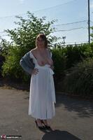 Barby Slut. Denim Jacket White Dress Free Pic 7