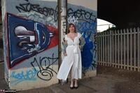 Barby Slut. Denim Jacket White Dress Free Pic 14