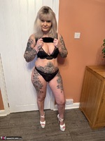 Inked MILF. Little Black Dress and Heels Free Pic 7