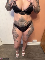 Inked MILF. Little Black Dress and Heels Free Pic 9