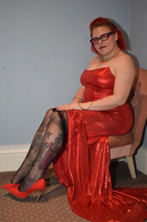 Mollie Foxxx. Posh Red Dress Free Pic 12