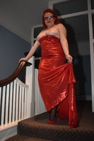 Mollie Foxxx. Flashing In A Posh Red Dress Free Pic 5