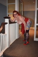 Mollie Foxxx. Flashing In A Posh Red Dress Free Pic 9