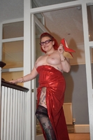 Mollie Foxxx. Flashing In A Posh Red Dress Free Pic 15