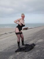 Tiffany Pearl. Beach Boots Babe Flashing Pt2 Free Pic 5
