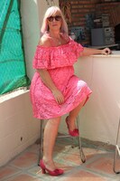 Melody. My Pink Cocktail Dress At The Bar Pt1 Free Pic 1
