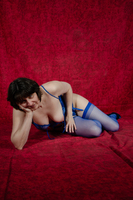 Hot Milf. Blue Dessous Free Pic 14