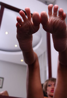 Eva Diangelo. Seamed Nylons In The Mirror pt2 Free Pic 15