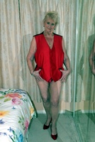 Sparkle. Granny Sparkle Shows Off Her Fantastic Body In Waist Coat and Panties Free Pic 2