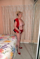 Sparkle. Granny Sparkle Shows Off Her Fantastic Body In Waist Coat and Panties Free Pic 11