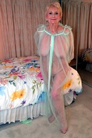 Sparkle. Hot granny Sparkle in a see through night dress Free Pic 18