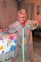 Sparkle. Hot granny Sparkle in a see through night dress Free Pic 19