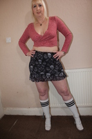 Tracey Lain. Long White Socks & Skirt Free Pic 1