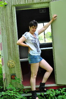 Hot Milf. Exhibiting On The Construction Trailer Free Pic 1