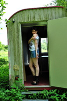 Hot Milf. Exhibiting On The Construction Trailer Free Pic 5