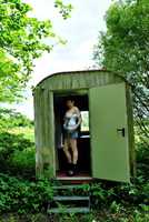 Hot Milf. Exhibiting On The Construction Trailer Free Pic 6