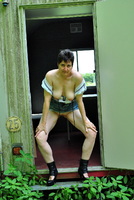 Hot Milf. Exhibiting On The Construction Trailer Free Pic 15