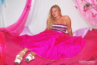 Luscious Models. Meile's Pink Dress Striptease Pt1 Free Pic 1
