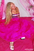 Luscious Models. Meile's Pink Dress Striptease Pt1 Free Pic 3