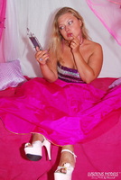 Luscious Models. Meile's Pink Dress Striptease Pt1 Free Pic 5