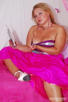 Luscious Models. Meile's Pink Dress Striptease Pt1 Free Pic 9