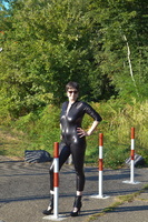 Hot Milf. Catsuit By The Gate Free Pic 7