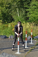 Hot Milf. Catsuit By The Gate Free Pic 11