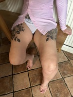 Inked MILF. Shirt and Knickers Free Pic 2