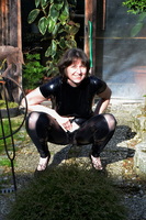 Hot Milf. Outdoors In MY Wetlook Bodystocking Free Pic 11
