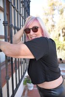 Melody. Shiny Leather Trousers & Guitars Pt1 Free Pic 9