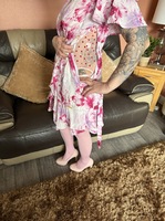 Inked MILF. Pink Hearts and Stockings Free Pic 6