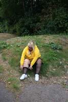 Lexie Cummings. Flashing Outside & Removing My Stockings Free Pic 3