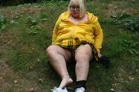 Lexie Cummings. Flashing Outside & Removing My Stockings Free Pic 7