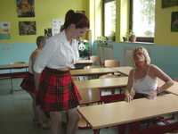 Tiffany Pearl. Hot Lesbo Schoolgirl Orgy Free Pic 1